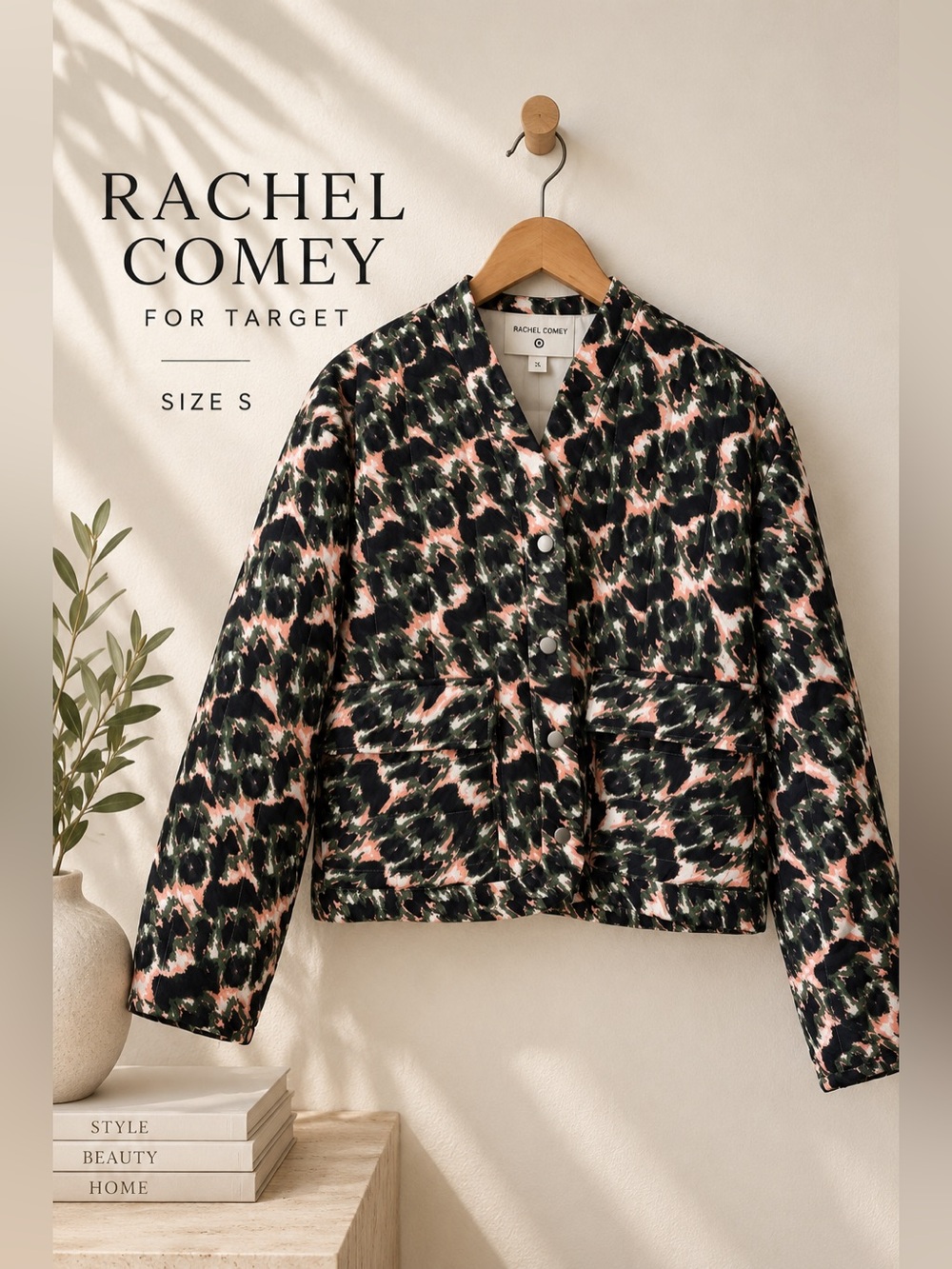 Rachel Comey for Target Printed Quilted Jacket Size Small